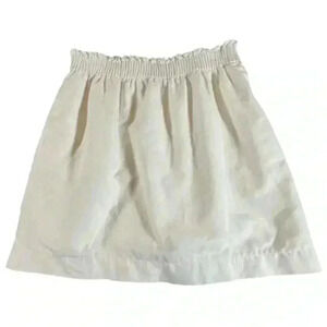 J.Crew Women’s Lined Linen Cotton City Skirt with Pockets Size 4